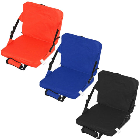 Portable Soft Cushion Stadium Chair Foldable Seat Pad with Backrest