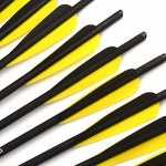 12Pcs 20 Inch Crossbow Bolts Carbon Half Moon Nock  Vanes OD 8.8mm