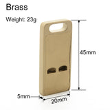 Brass Double Pipe Whistle Emergency Survival  Sports Referee Whistle