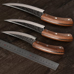 Kitchen Handmade Forged Chef Knife High Carbon Blade Wood Handle Full Tang