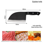 Handmade Forged Chef Butcher Knife  Chopping Knives Sharpening Stone Knife Sheath