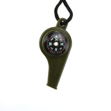 1PC Whistle Compass Thermometer 3 In 1 Camping Hiking Accessory