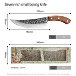 Kitchen Handmade Forged Chef Knife High Carbon Blade Wood Handle Full Tang