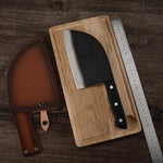 Handmade Forged Chef Butcher Knife  Chopping Knives Sharpening Stone Knife Sheath