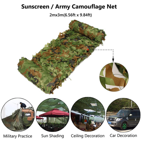 Woodland Blinds Military Camouflage Net Various Size 2/3/4/5/7m