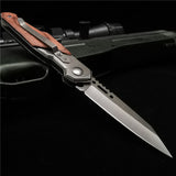 20CM (7.9:) 58HRC Folding Knife Pipe Cutter Pocket Knives Tactical Knife Survival Hunting; Steel Blade  Knife with Clip