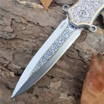 Pocket Folding Knife  Steel Handle