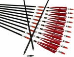 Drop Ship 12X31&quot;Archery Carbon Arrows Shaft SP500 W/Turkey Feather For Recurve Bow Hunting