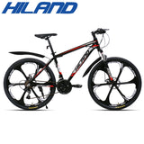 HILAND 26 inch 21 Speed Aluminum Alloy Suspension Fork Double Disc Brake Mountain Bike