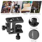 Adjustable Mini Light Stand Desk Clip Camping Lamp Pole