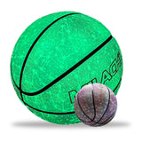 Reflective Basketball Street Basketball Game Glowing Basketball Durable Leather Basketball