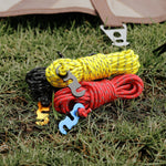 4x 4m Tent Paracord  Wind Rope Buckle High Reflective Parachute Cord