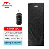 Naturehike Sleeping Bag LW180 Envelope Ultralight Waterproof Backpacking Cotton