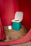 Portable Toilet, Full Size Seat And Lid, For Camping, Hunting, Fishing