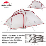 Naturehike  3/4 Person Camping Tent Ultralight Waterproof Tent