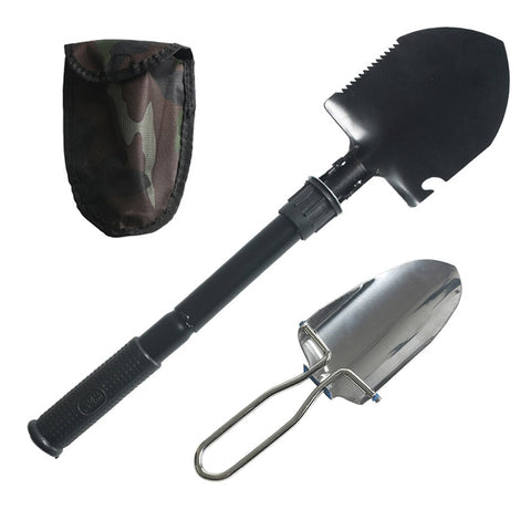 Manganese Steel Engineer Shovel; Folding Survival Spade; Camping Supplies