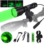 5000Lm T6 LED Flashlight Hunting Rifle Lights Picatinny Weaver Mount +Charger+18650 Battery