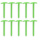 10pcs Tent Peg Outdoor Camping Trip Tent Nails Ground Nails Screw Stakes Plastic Sand Pegs Trip Beach Awning Stakes