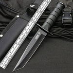 Small Straight Knife Fruit Knife Outdoor survival knife black handle