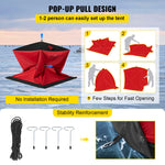 VEVOR Ice Fishing Tent Warm Awning Pop-Up 2-Person Oxford Fabric Waterproof Windproof Canopy