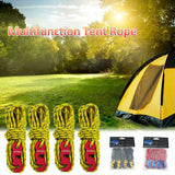 4pcs Multifunction Tent Rope Durable Polypropylene With S-Shaped Hook