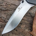 Outdoor Tactical Camping Hunting Survival Pocket Folding Knife Wood Handle