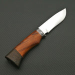 440C Steel Hunting Fixed Blade Knives Wild Deer Wenge Wood Handle Outdoor Survival Knife with Sheath