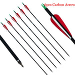 6pcs/12pcs Archery Mixed Carbon Arrow ; 6.2mm Spine