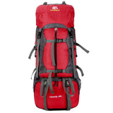 60L Outdoor Backpack Camping Bracket Climbing Bag Waterproof Climbing Rucksack with Rain Cover