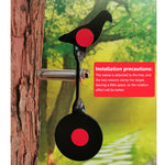 Bird Shaped Slingshot Training Target Rotatable Target Plates