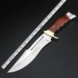 Hunting knife wooden handle high hardness fixed blade camping multi-functional