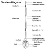 Multifunctional Military Shovel  Self-defense Tool