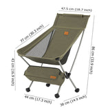 Naturehike YL10 Folding Moon Chair Compact Leisure Backrest