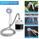 Outdoor Camping Shower Solar Heating Portable  3.7V Pump