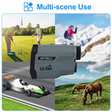 Portable Golf Laser Rangefinder 650M telescope 5 Modes Of Measurement Laser Distance Meter for Golf Sport, Hunting, Survey