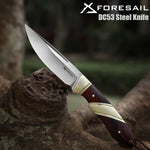 FORESAIL-DC53 steel hunting knife integrated steel straight