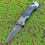 Folding Pocket Knife Steel G10 Handle