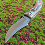 Knife Survival Tactical Camping Hunting Knives Sharp Steel Folding Knife Wooden Handle