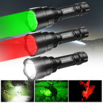 5000Lm T6 LED Flashlight Hunting Rifle Lights Picatinny Weaver Mount +Charger+18650 Battery