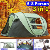 3-4/ 5-8 Person Outdoor pop up tent Automatic Instant Open Rainproof