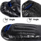 WINGACE Mummy Sleeping Bag 750FP 95% Down Cold Weather