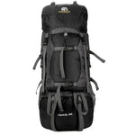 60L Outdoor Backpack Camping Bracket Climbing Bag Waterproof Climbing Rucksack with Rain Cover