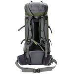 60L Outdoor Backpack Camping Bracket Climbing Bag Waterproof Climbing Rucksack with Rain Cover