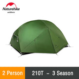 Naturehike  2 Person Camping Tent Ultralight 20D Nylon Backpacking Waterproof