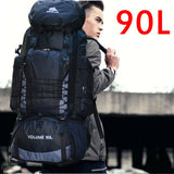 90L 80L Travel Bag Backpack Army Climbing Bags Mountaineering Large Capacity Sport Bag