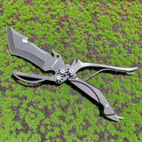 Stainless Steel Multifunctional Outdoor Knife Scissors Tactica Straight Knives Mechanical Folding Knife Scissors Interchangeable