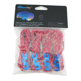 4pcs Multifunction Tent Rope Durable Polypropylene With S-Shaped Hook