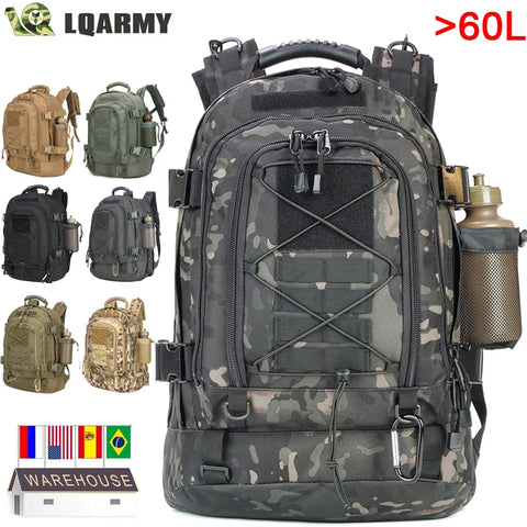 60L Military Tactical Backpack Molle Assault Rucksack