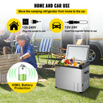 VEVOR 30L 40L 50L Mini Car Refrigerator Portable Fridge Freezer 12/24V DC 110-240 AC for RV Boat Camping Traveling