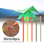 4pcs 30cm Tent Stakes  Ground Stakes Heavy Duty Canopy/Tent Pegs High Strength